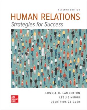 Human Relations 7th Edition Lamberton