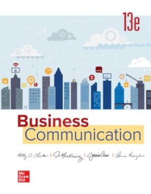 Business Communication 13th Edition Locker