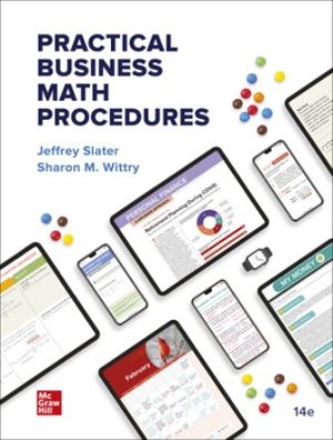 Practical Business Math Procedures 14th Edition Slater