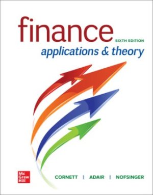 Finance: Applications and Theory 6th Edition Cornett