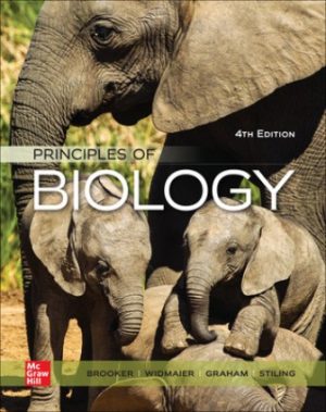 Test Bank for Principles of Biology 4th Edition Brooker