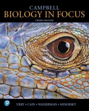 Test Bank for Campbell Biology in Focus 3rd Edition Urry