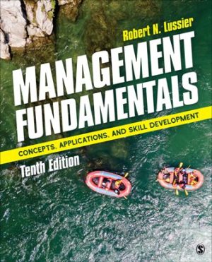 Solution Manual for Management Fundamentals Concepts Applications and Skill Development 10th Edition Lussier