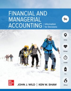 Test Bank for Financial and Managerial Accounting 9th Edition Wild