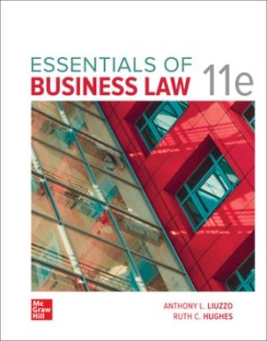 Test Bank for Essentials of Business Law 11th Edition Liuzzo