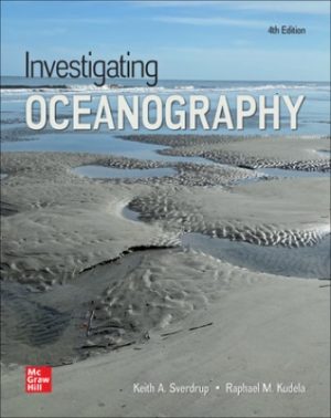 Test Bank for Investigating Oceanography 4th Edition Sverdrup