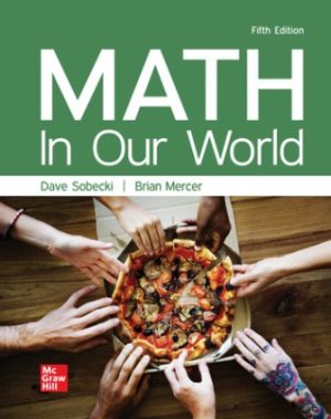 Test Bank for Math in Our World 5th Edition Sobecki