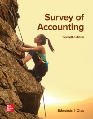 Test Bank for Survey of Accounting 7th Edition Edmonds