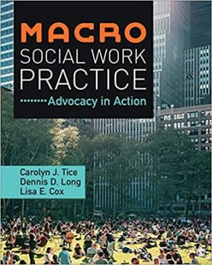 Test Bank for Macro Social Work Practice Advocacy in Action 1st Edition Tice