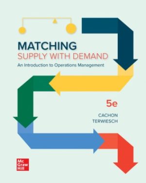 Solution Manual for Matching Supply with Demand: An Introduction to Operations Management 5th Edition Cachon