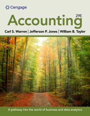 Solution Manual for Accounting 29th Edition Warren